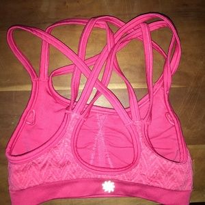 Athleta red sports bra